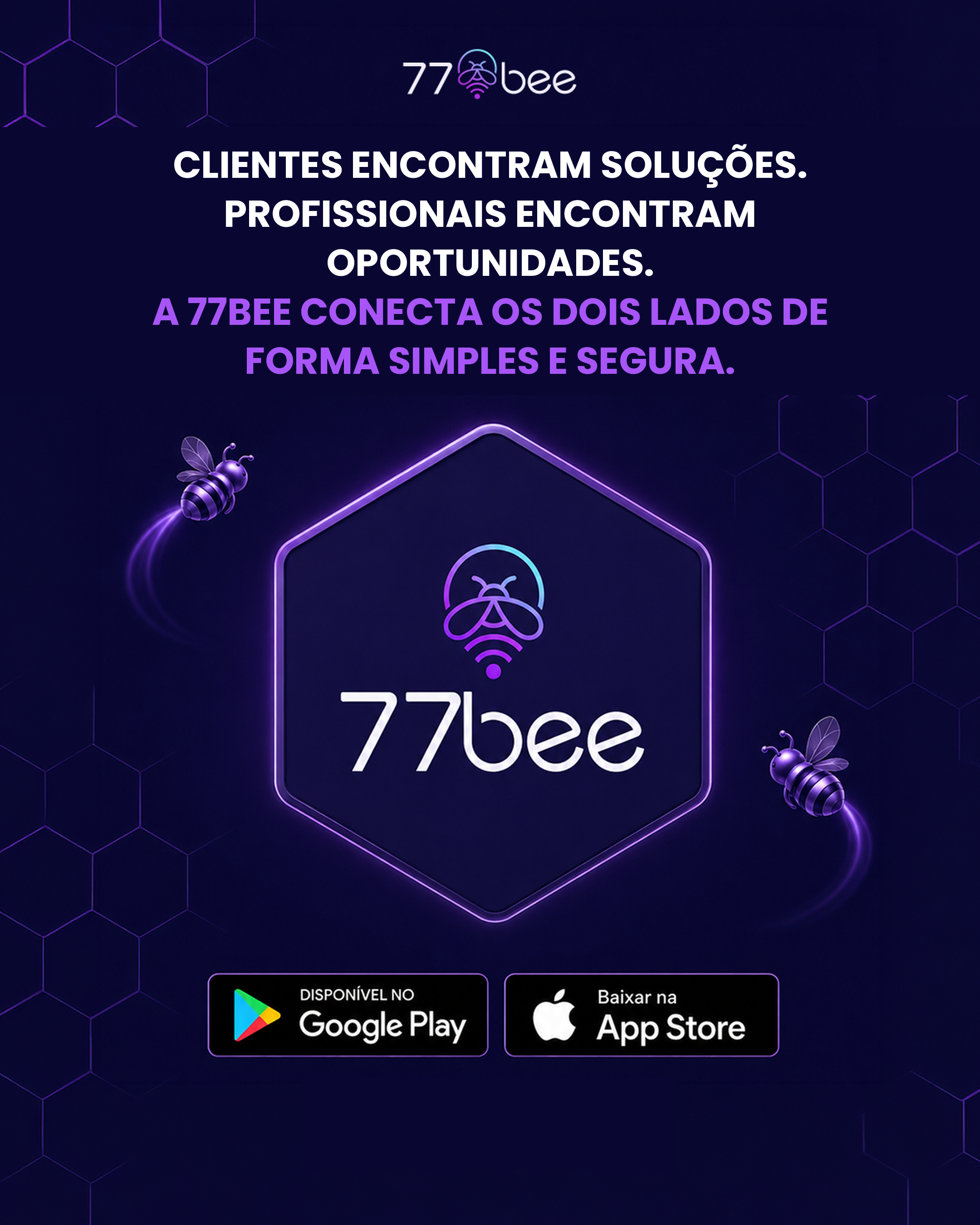 Layout Baixe o App